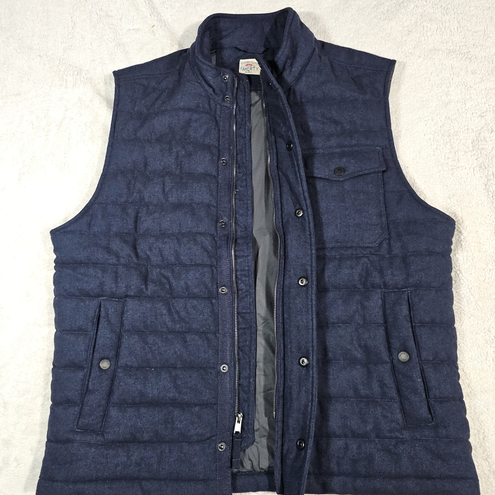 Faherty Teton Valley Vest In Navy Heather  ModeSens - Picture 5 of 11